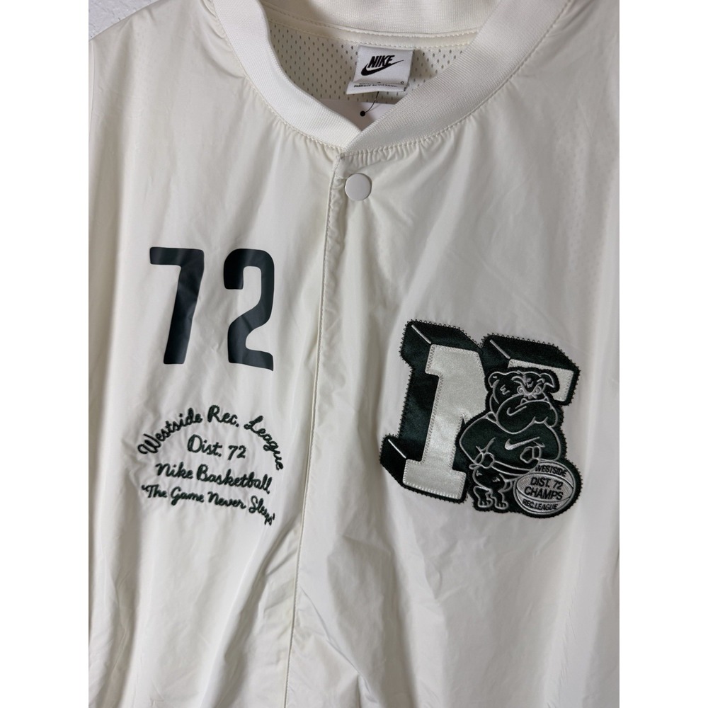 NWT! Nike Authentic Men's Warm Up Shirt Sail FQ6170-133 Men's Size Large - Picture 2 of 10